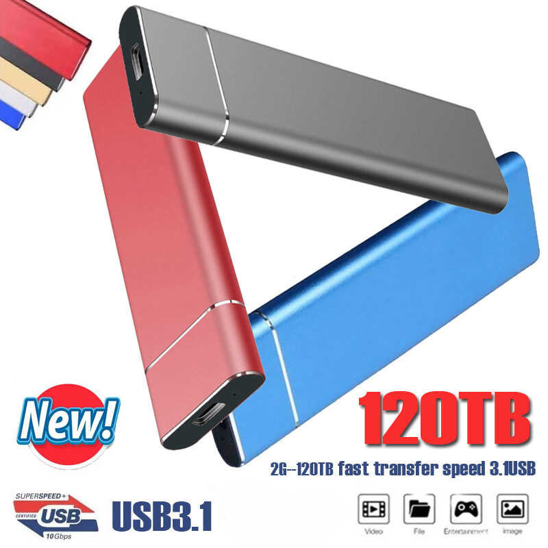 Portable SSD Solid State 500Gb 1Tb 2Tb 4Tb High Speed External Hard