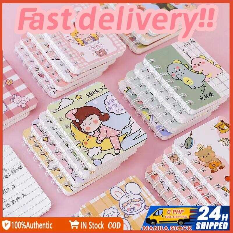 Mini Book Diary A7 Cute Mini Spiral Notebook Cartoon Diary Notepad Coil ...