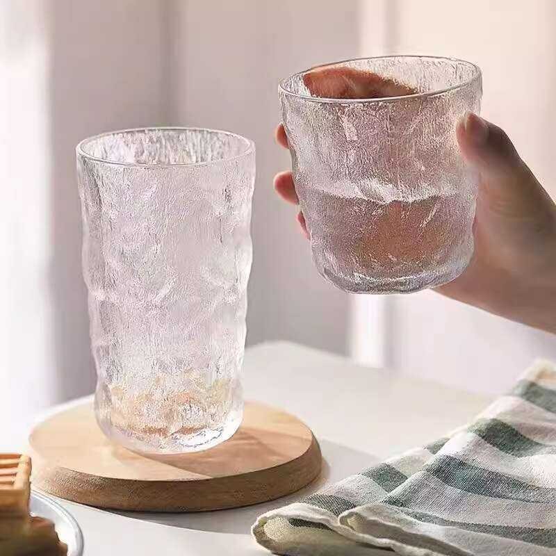 Glacier Pattern Glass Water Women Summer Beer Home Milk Tea for Men Ins ...