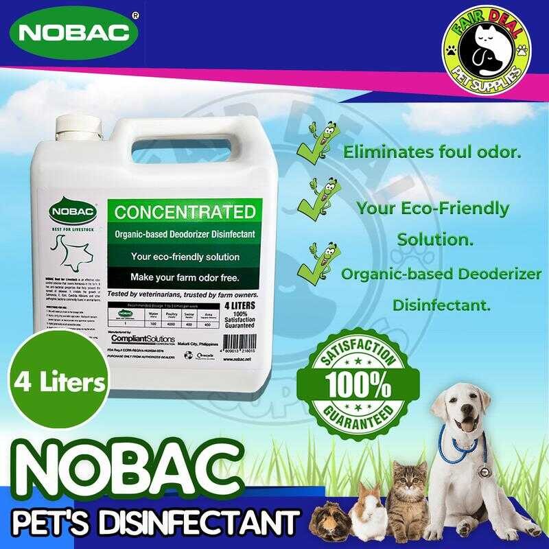 NOBAC Organic Based Deodorizer And Disinfectant 4 Liters 0Bf A3e ...