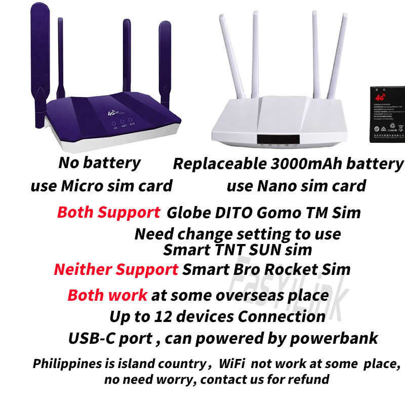 Portable LTE CPE Wifi Router 3000Mah Battery Dual Function Router Home ...