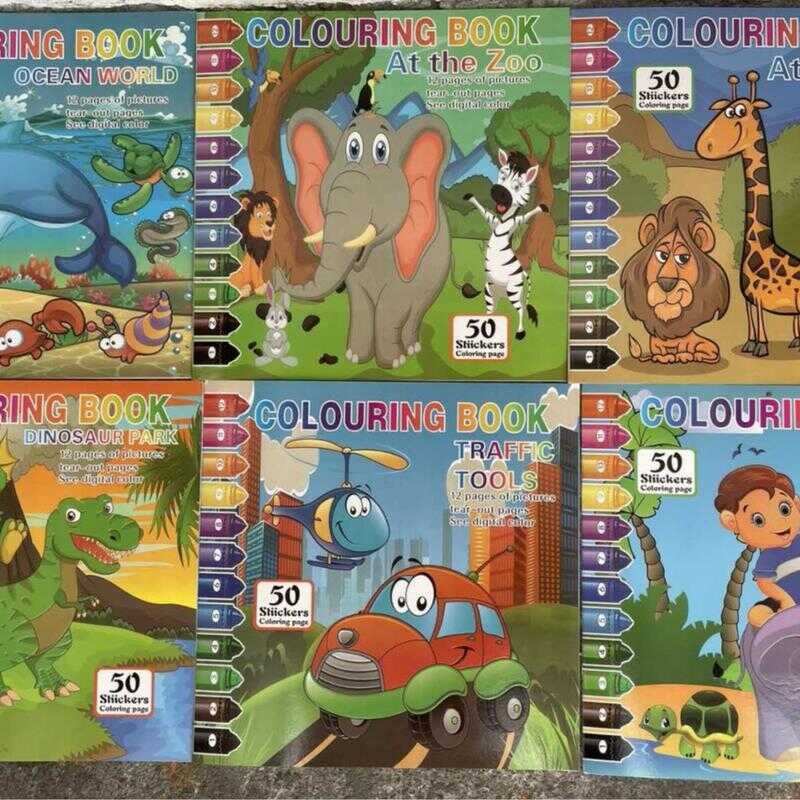 DK Kids Coloring Book With Free 50Pcs Stickers B40 | Shopee Philippines