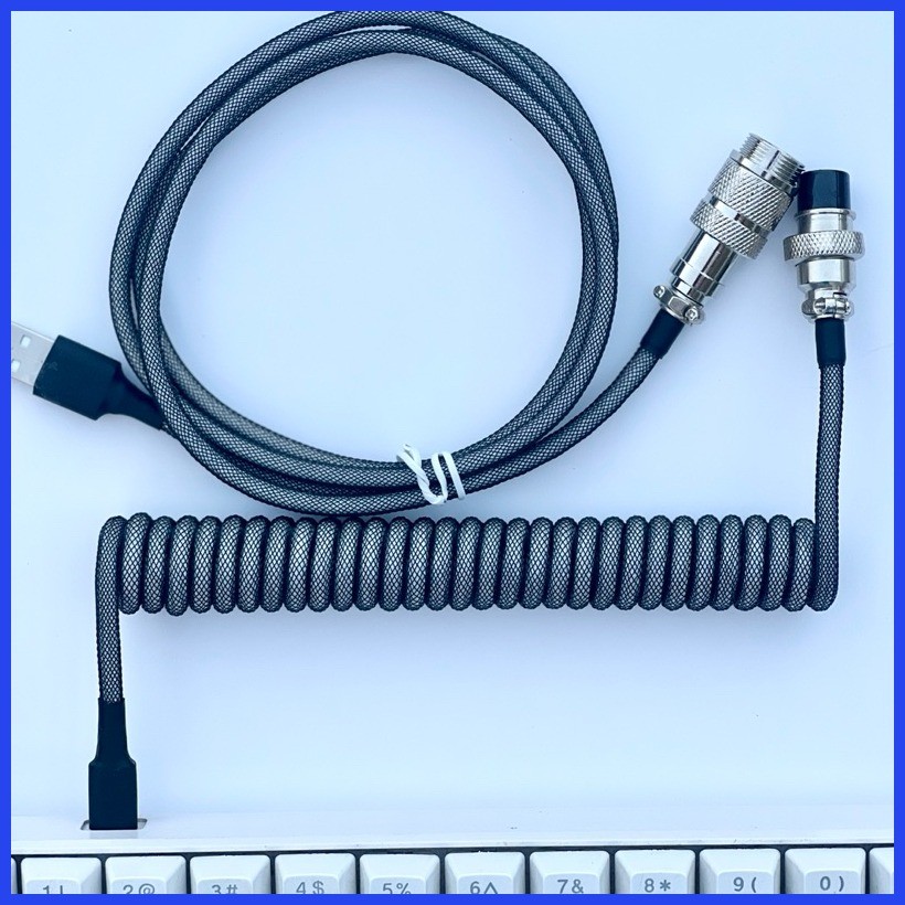 Coiled Cable Premium for mechanical Keyboard (CUSTOM ORDER) | Shopee ...