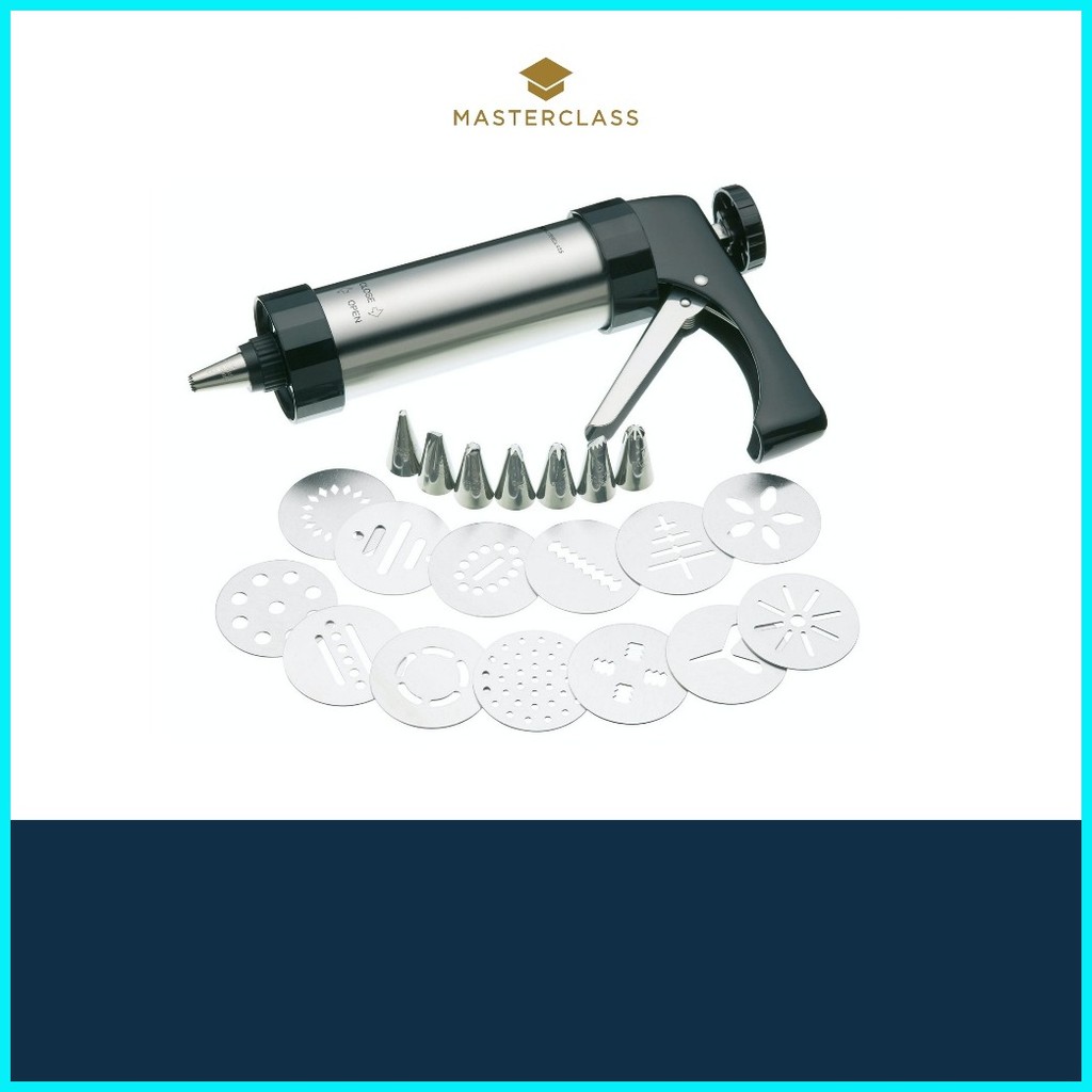 Masterclass Icing Set And Biscuit Maker With Eight Nozzles Thirteen ...