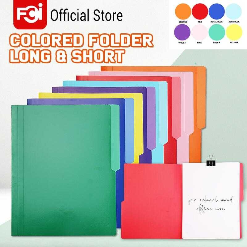FCI COLORED FOLDER Size Long / Short 8 Colors 11 Points Files And ...