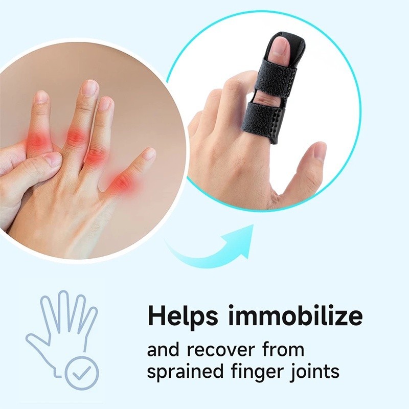 Pain Relief Finger Support Trigger Corrector Finger Fixing Splint Brace ...