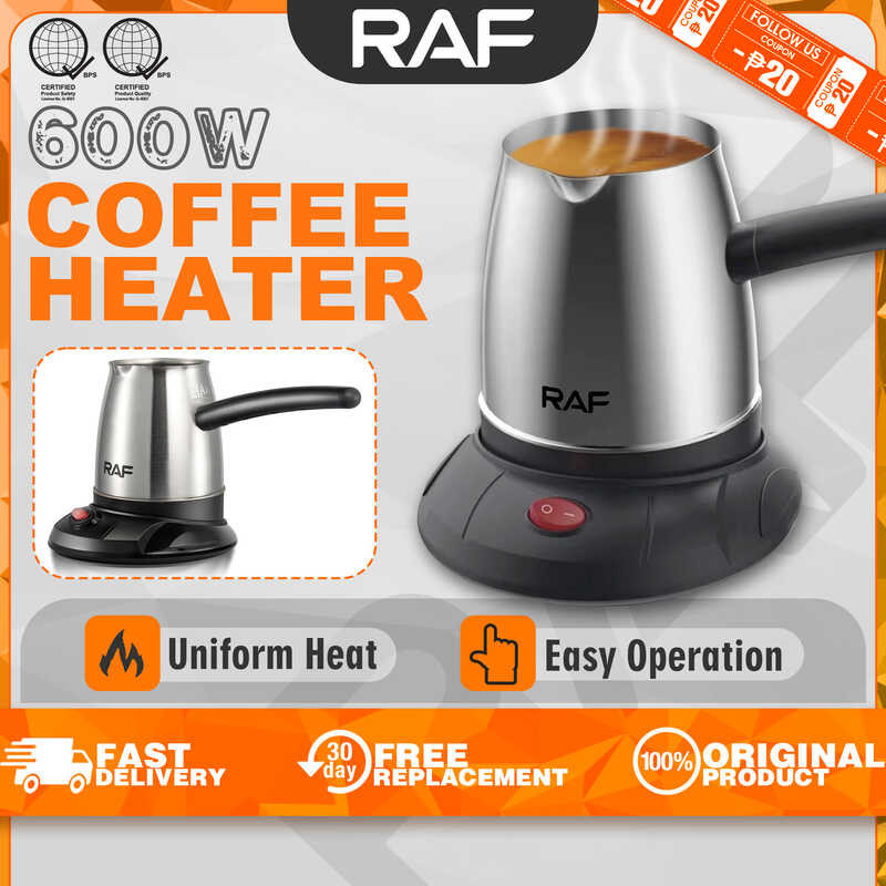 RAF Electric Kettle 0.5L Stainless Steel Moka Pot High Quality Coffee