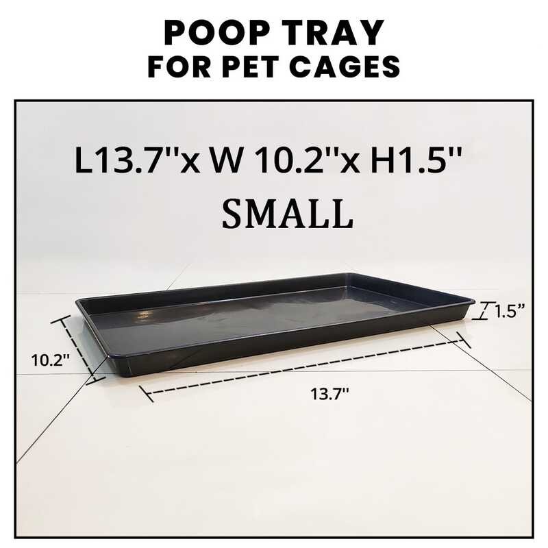Plastic LBACK Poop Pet Cage Accessories Para Sa Dog Cat Feeding Tray ...