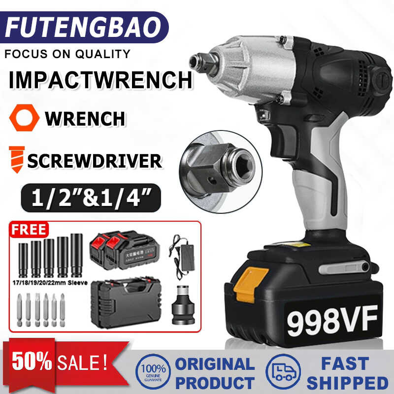 998Vf Electric Wrench Screwdriver Drill Ratchet Driver Cordless Impact
