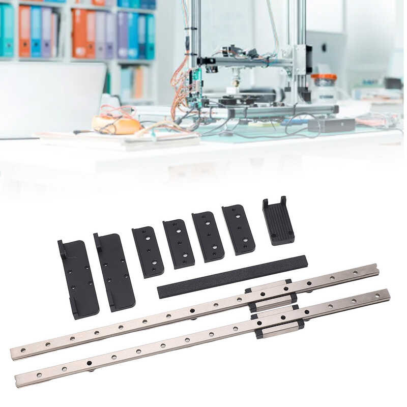 Linear Sliding Axes Y Guide Rail Stable Movement 2PCS High Carbon ...
