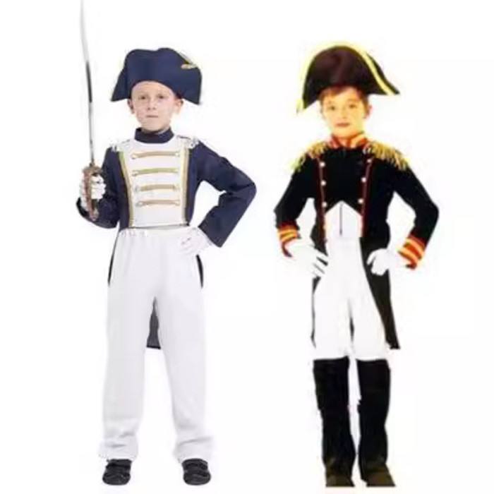 Flatwhite Children's Napoleon Costume - Boys Historical Costume For Dress-Up & Play
