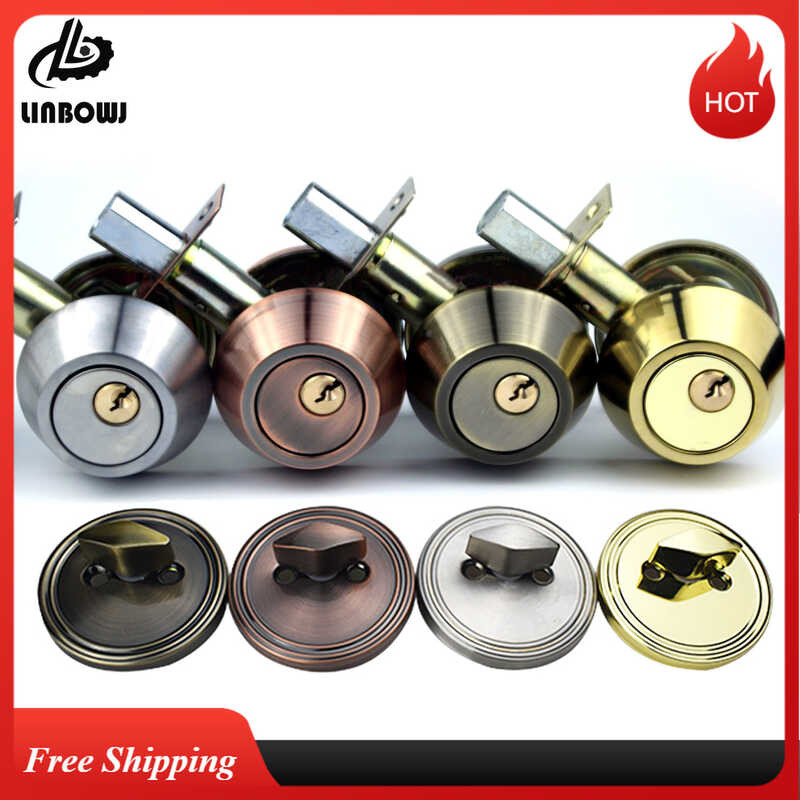 Home Gate Single Cyder Deadbolt Stainless Steel Dead Bolt Round-Shape ...