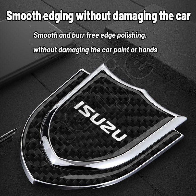 High quality Car Logo Emblem Badge Chrome Sticker 3D Metal Carbon Fiber ...