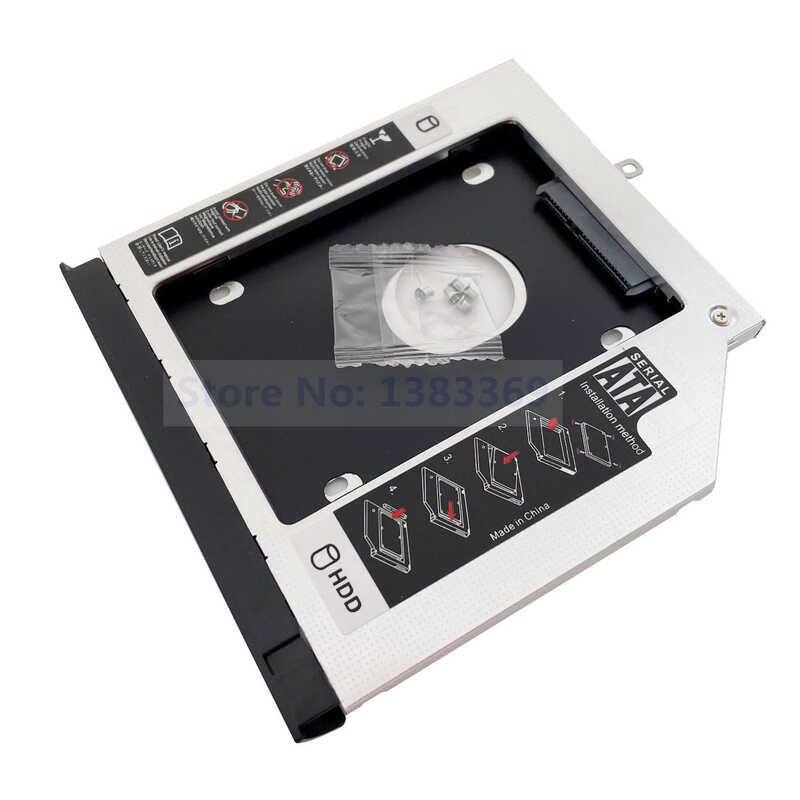 SATA 2nd Hard Drive SSD HDD Module Optical Caddy Adapter for Acer