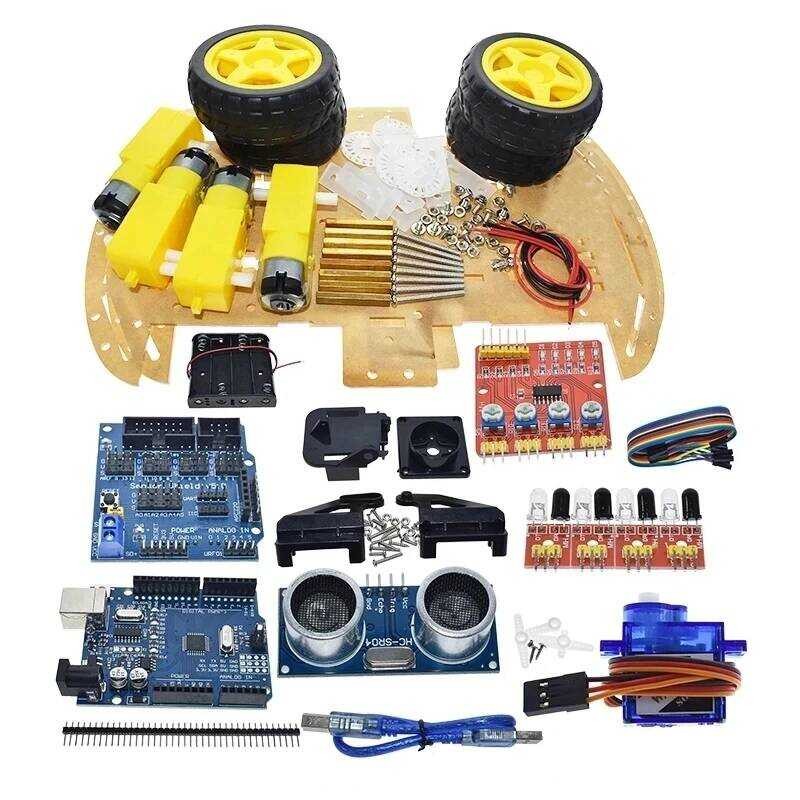 410 For Arduino UNO R3 Robot 4Wd Cars RC Remote Control L98n Robotics ...