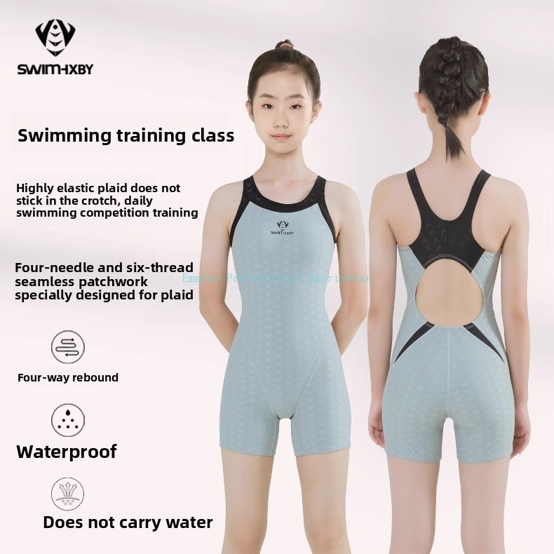 Junior Racing Swimsuits Girls Training Swimsuit Upf50+ Sun Protection ...