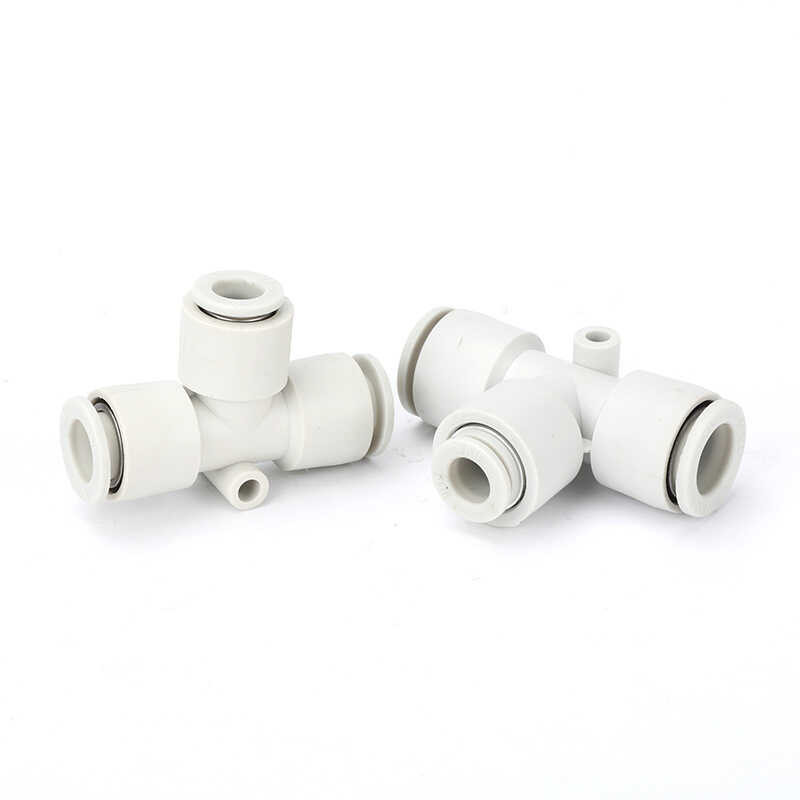 SMC SWM Pneumatic Type External Thread T-Type Connector Air Pipe ...