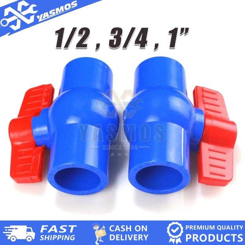 PVC Ball Valve Blue Plumbing Fixtures Gate Valves 1/2