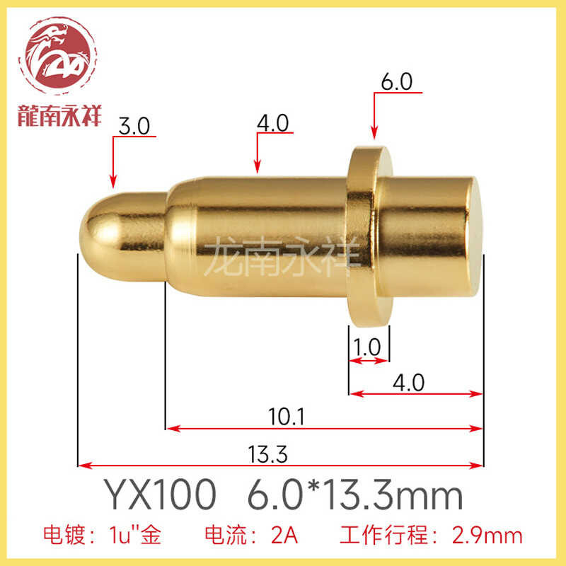 Pogopin Spring Pin Charging Probe Test Probe High Current Pin Spring ...