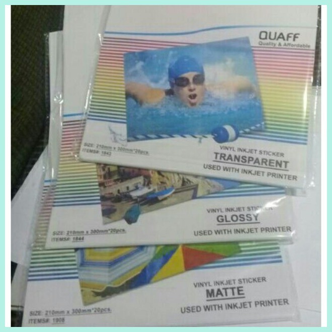 Vinyl Sticker Printable (Matte, Glossy or Transparent) | Shopee Philippines