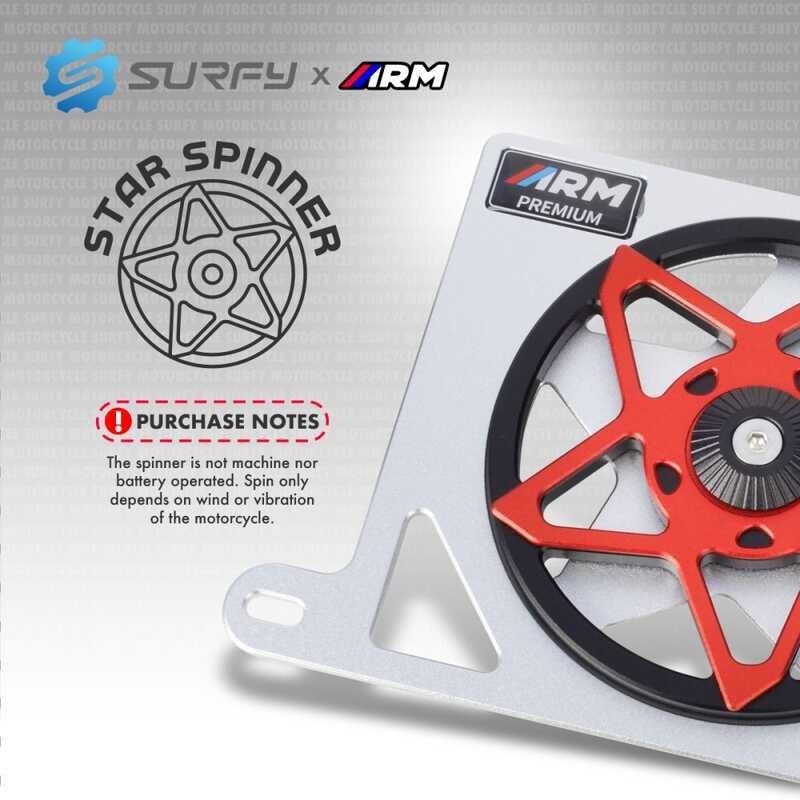 ARM Star Spinner Radiator Cover V3 Metallic Finish Design Full Alloy ...