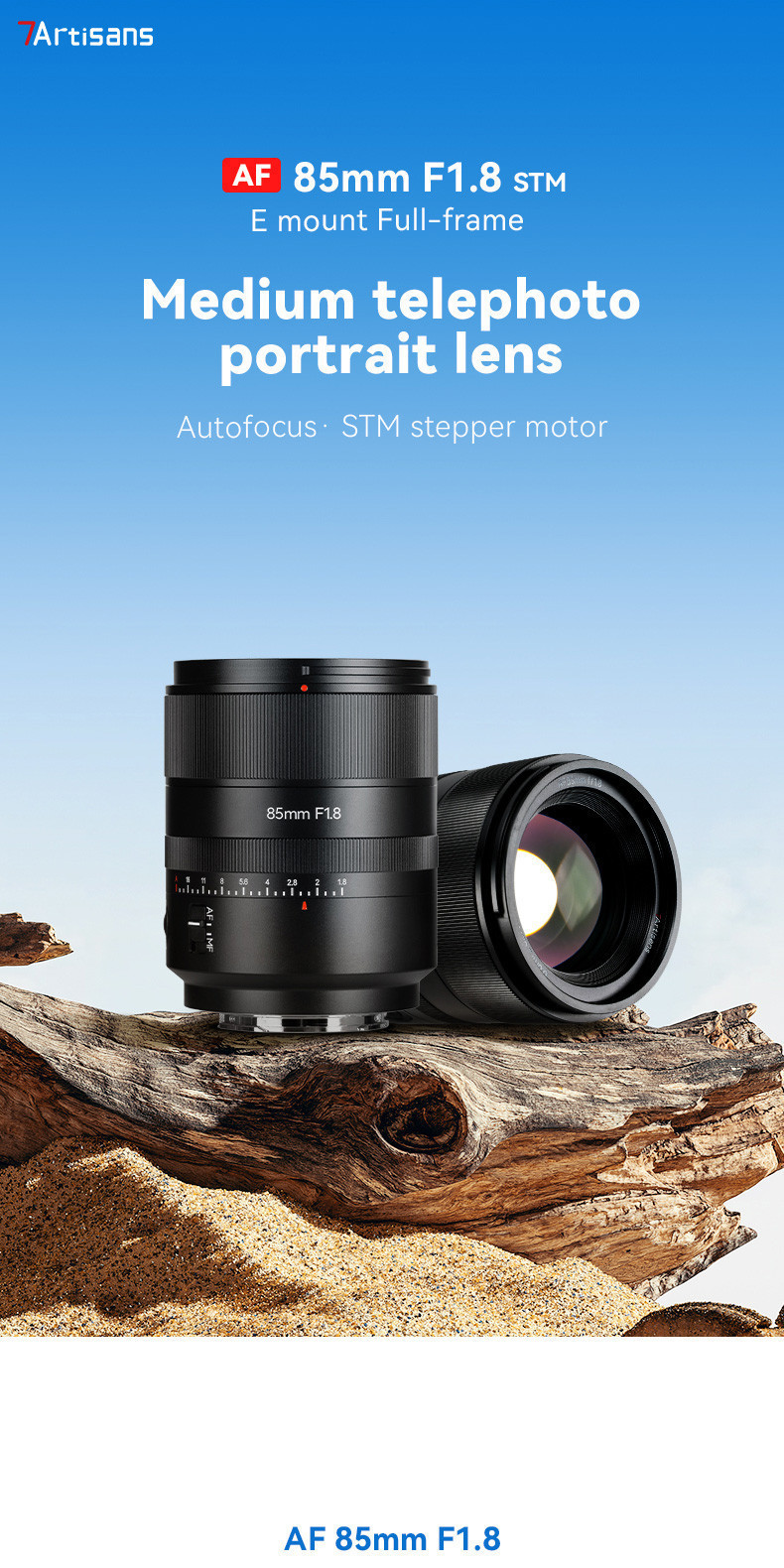 7artisans 85mm F1.8 Auto Focus STM Full Frame Large Aperture Prime Lens ...