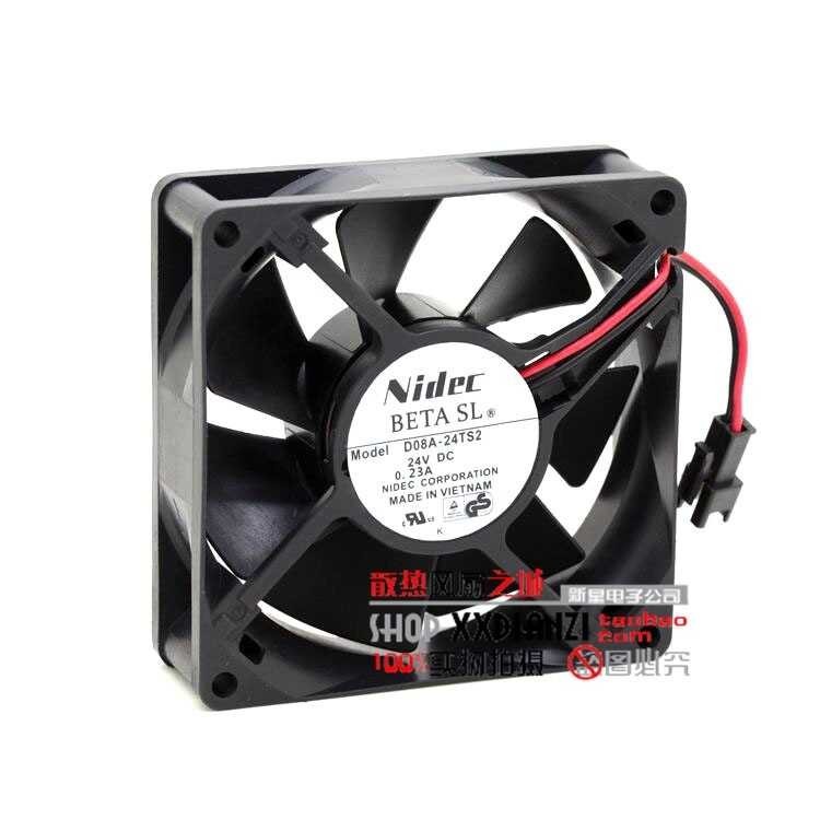 Ventilateur PC 8cm 24V - D08A-24PU 18B - 3 Fils - Pour Refroidissement CPU - Neuf En Emballage