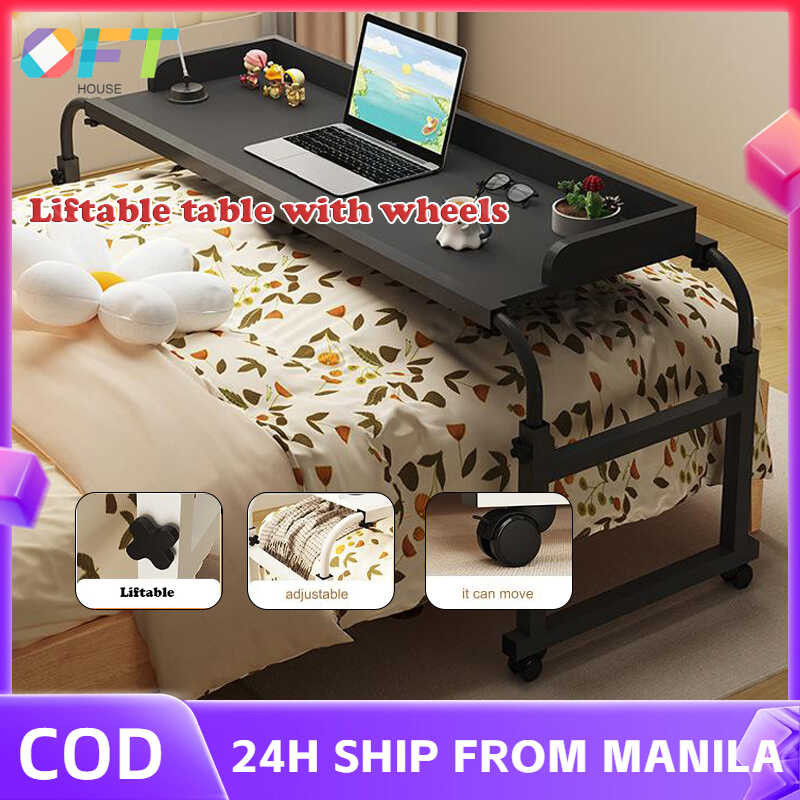 Gumagalaw Desk Cross-Bed Tamad Lift Bahay Kompyuter Kwarto Kama Maliit ...