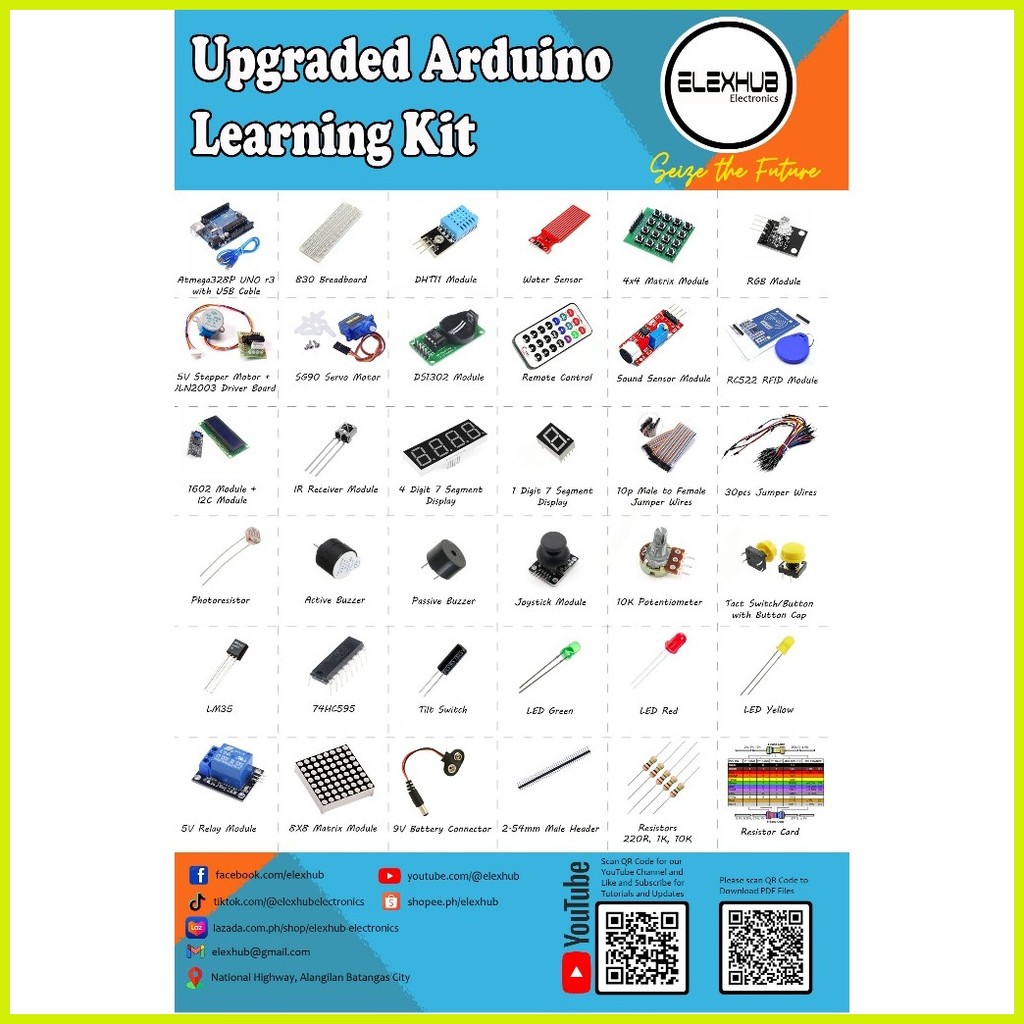 2024 Advance Upgraded Starter Kit compatible with Arduino UNO R3 w/ PDF ...