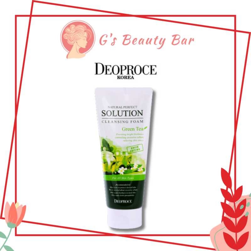 In vogue Deoproce Natural Perfect Solution Cleaning Foam Green Tea 170g