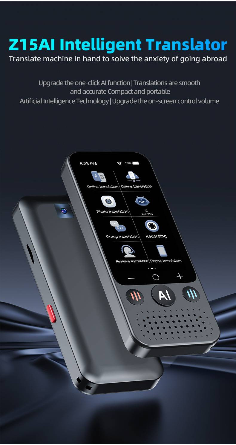 Z15 Intelligent ai Translator Multilanguage Accurate Offline Meeting