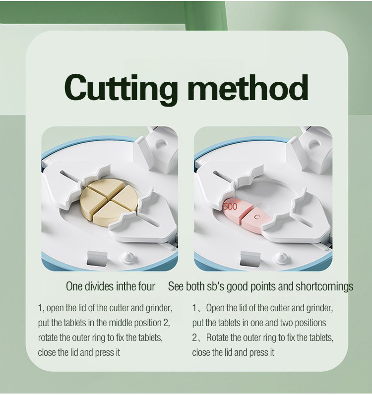 New adjustable four edge pill cutting machine with retractable