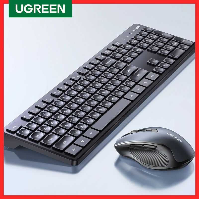 UGREEN Mouse Wireless 2.4G English Russian Keycap For Book Tablet