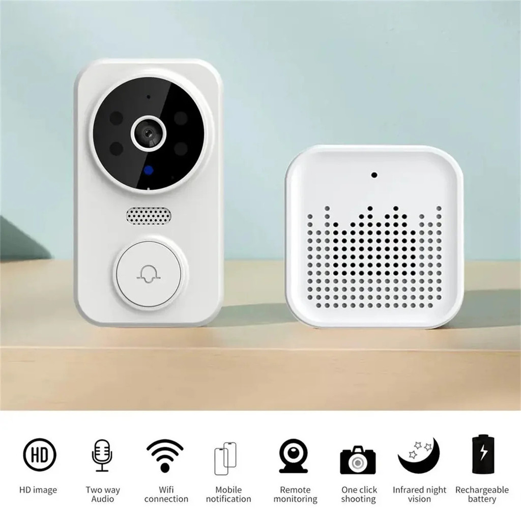 Tuya Popular M8 Wireless Camera 1080 HD Informe Ring Chime Wifi Video
