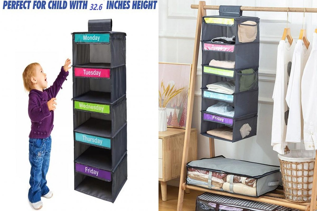 supperbig* Children Independence Development Tool Weekly Outfit Planner