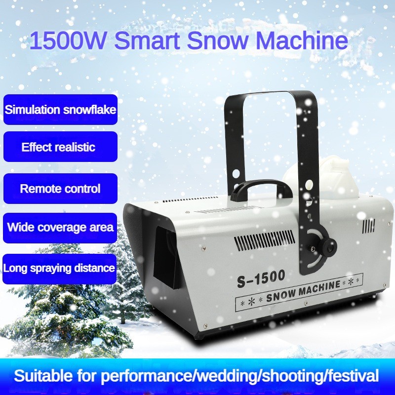 1500W Intelligent Remote Control Snow Machine Outdoor Stage Effect Snow ...