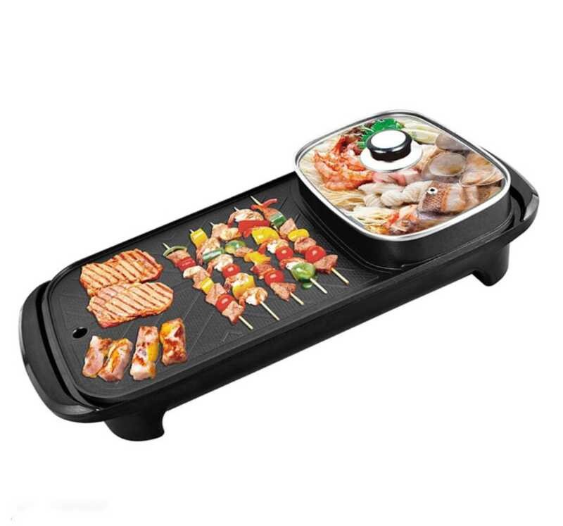 Top 2 In 1 ELECTRIC KOREAN SAMGYUPSAL SET With HOT POT | Korean BBQ ...