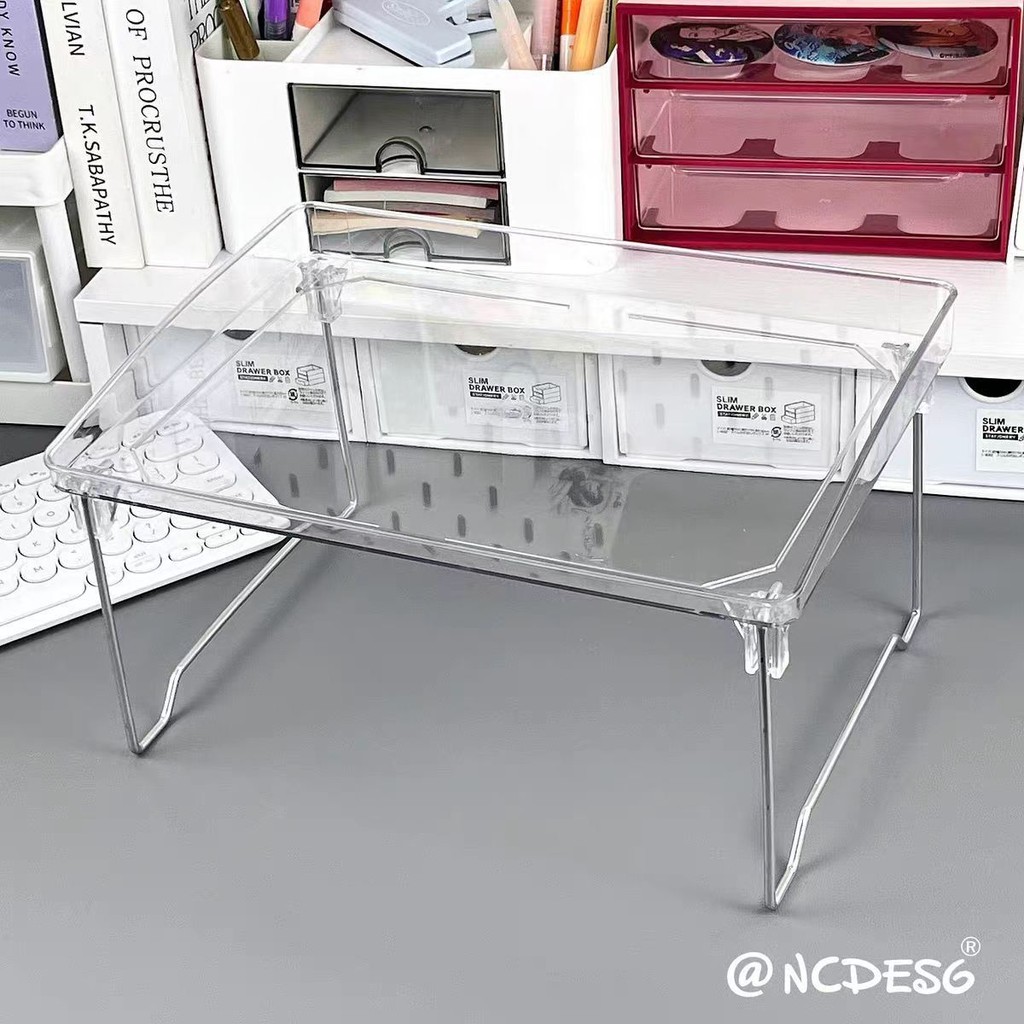 Desktop Foldable Storage Rack Office Desktop Organizer Stackable Simple ...