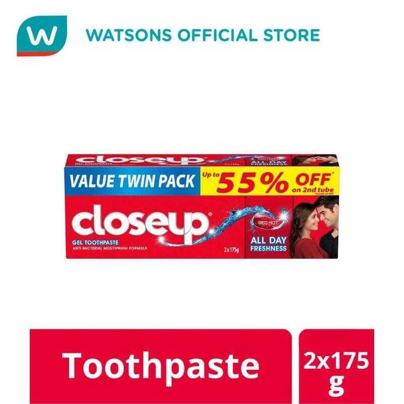 CLOSE UP Anti-Bacterial Toothpaste Red Hot 175G 2Fb | Shopee Philippines