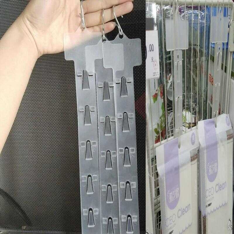 C94 Ashleyshop 12 Injections Pvc Transparent Plastic Hanging Clip ...
