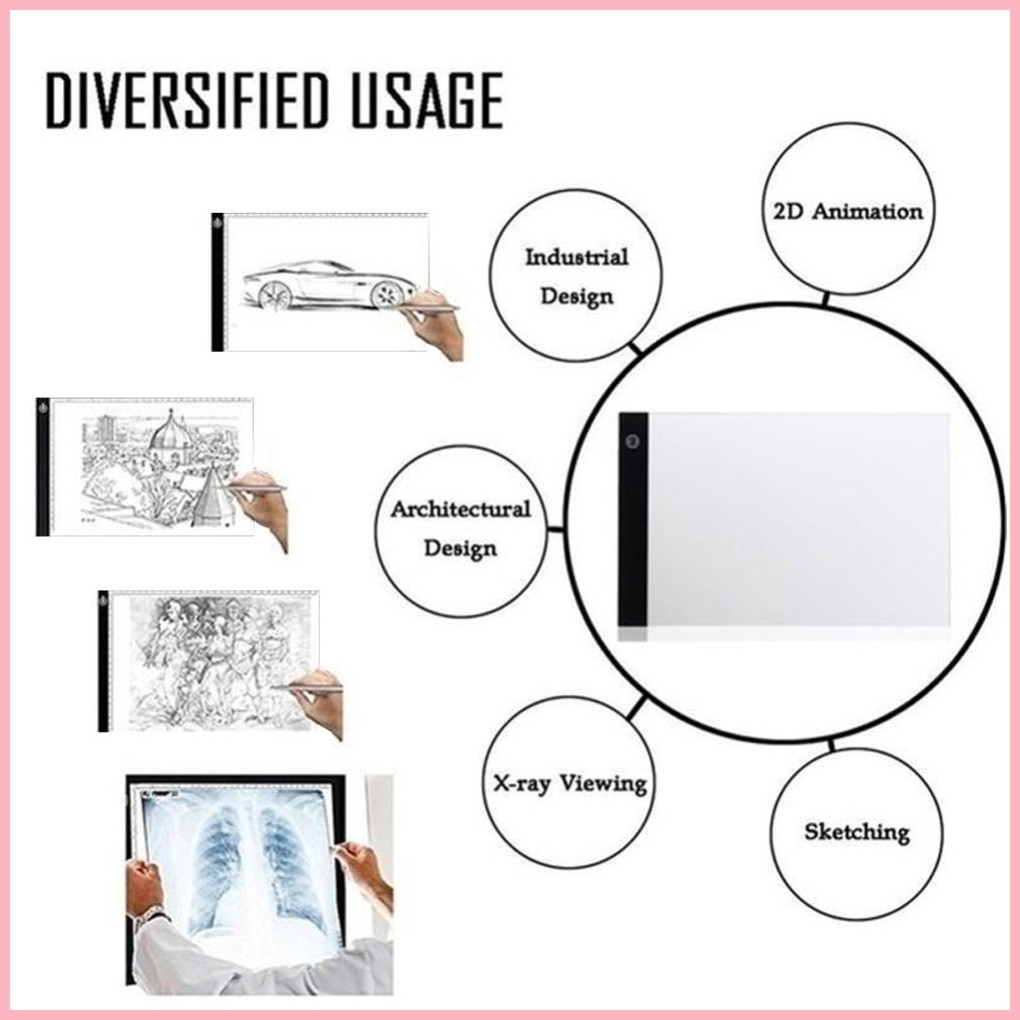 A3 mini LED light drawing board three-level dimming, eye protection ...
