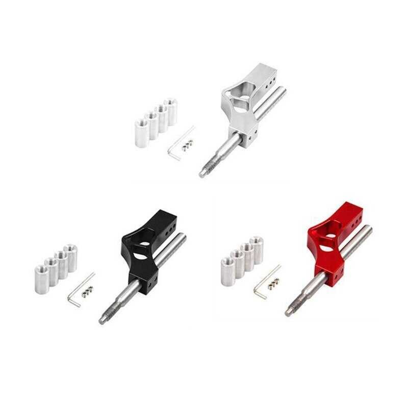 Adjustable Aluminum Height Lever Gear Shift Knob Extension Single Bend