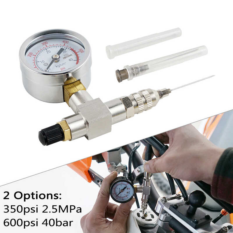 Universial Motorcycle Rear Shock Fill Tools Nitrogen Needle Kit For Honda KTM - Foto 4