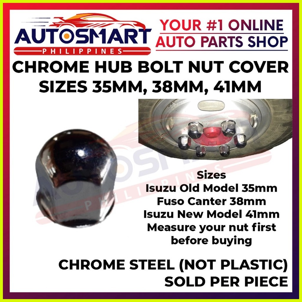 Isuzu and Fuso Trucks Chrome Hub Nut Bolt Cover Shopee Philippines