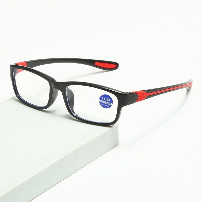 Sports Reading Eye Glasses for Men Rubber Glasses Legs Anti Slip
