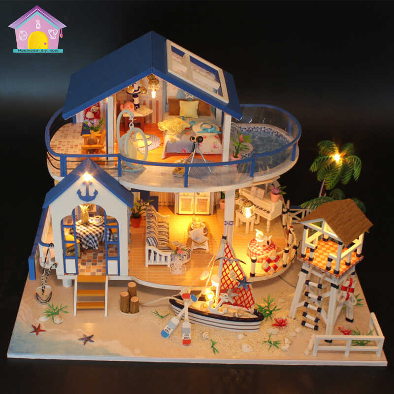 Tt Hongda DIY Mini Blue Sea Legend Handcrafted House Building Model ...