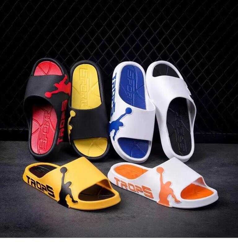 New Unisex Fashionable Sports Rubber Slides Slippers For Women And Men ...