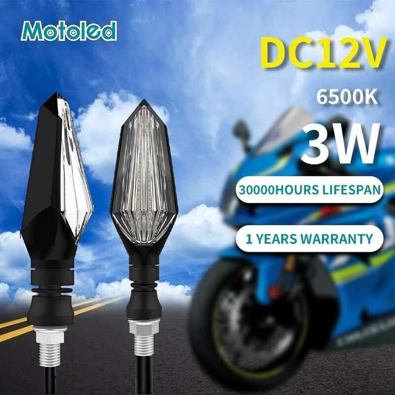 1 1 Motorcycle MOTOLED Led Turn Signals Directional Indiors Flashing ...