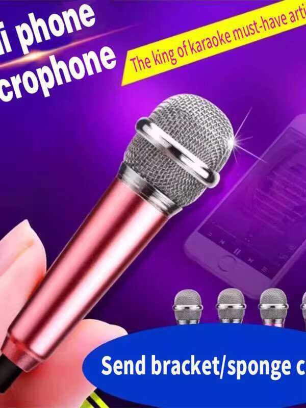 Mobile Phone Mini Small Microphone 3.5mm Plug Singing Special Karaoke ...