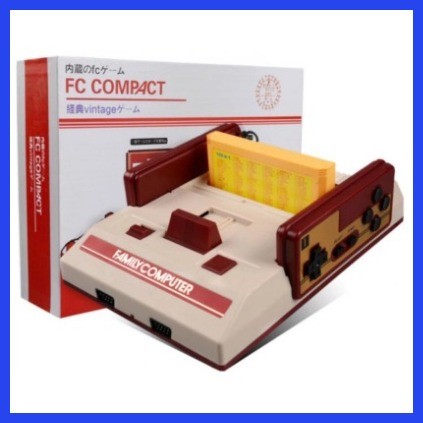 ☪ 8Bit Retro Video Game Console Family Computer FC 132 Games With ...